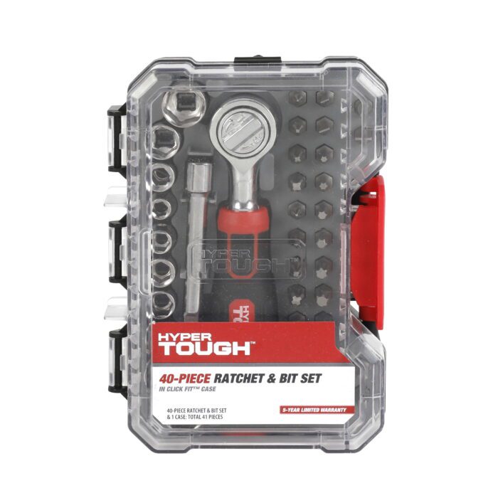 40-Piece Socket and Bit Set in Click Fit Case - Image 4