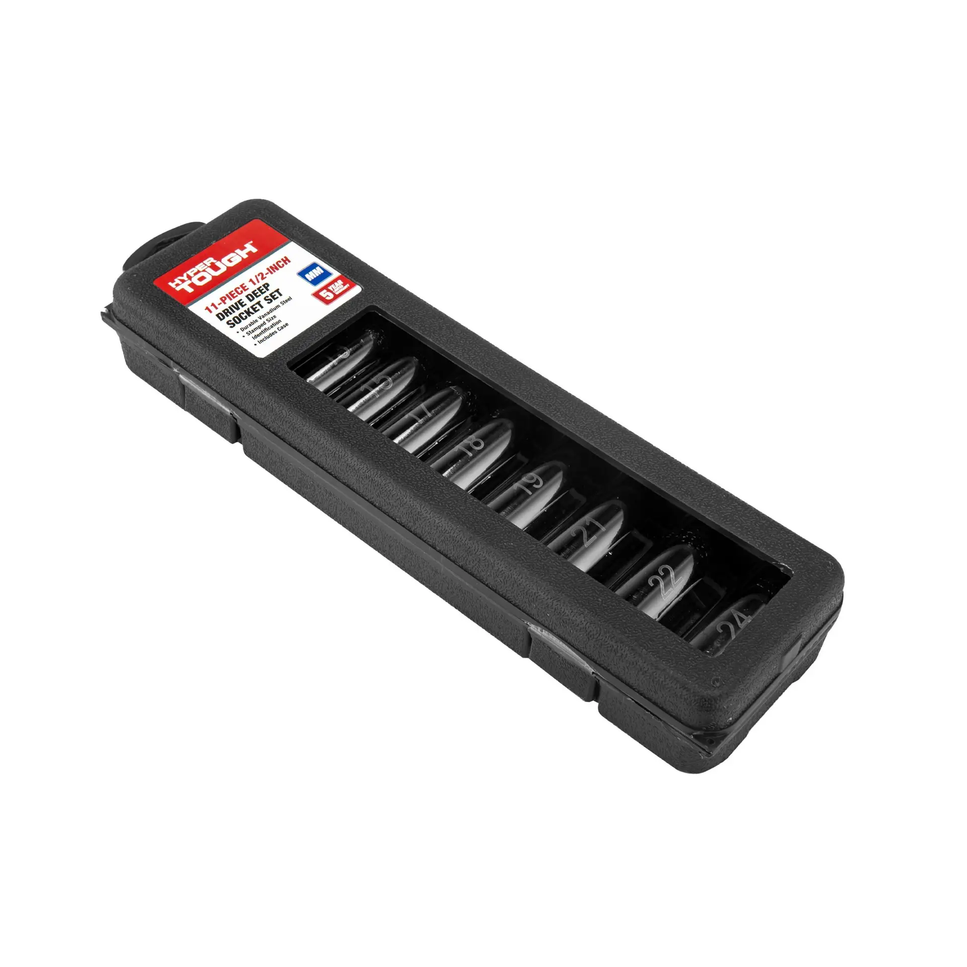 11-Piece 1/2" Drive Deep 6-Point Impact Metric Socket Set - Image 6