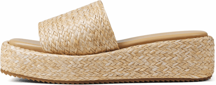 Platform Slip on Espadrille Sandals for Women Wedges Slides Bohemia Sandals Flatform Open Toe Beach Sandals