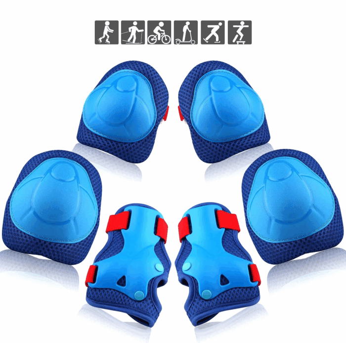 Kids Protective Gear Set - Knee Pads, Elbow Pads, and Wrist Guards for Skating, Cycling, Rollerblading, Scooter - Toddler to Teen Size (3-10 Years) - Image 16
