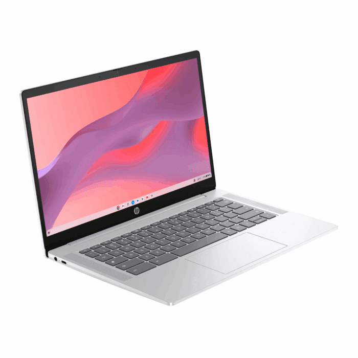 14 Inch HD Chromebook Laptop Intel Processor N200 4GB RAM 128GB UFS Glacier Silver - Image 4