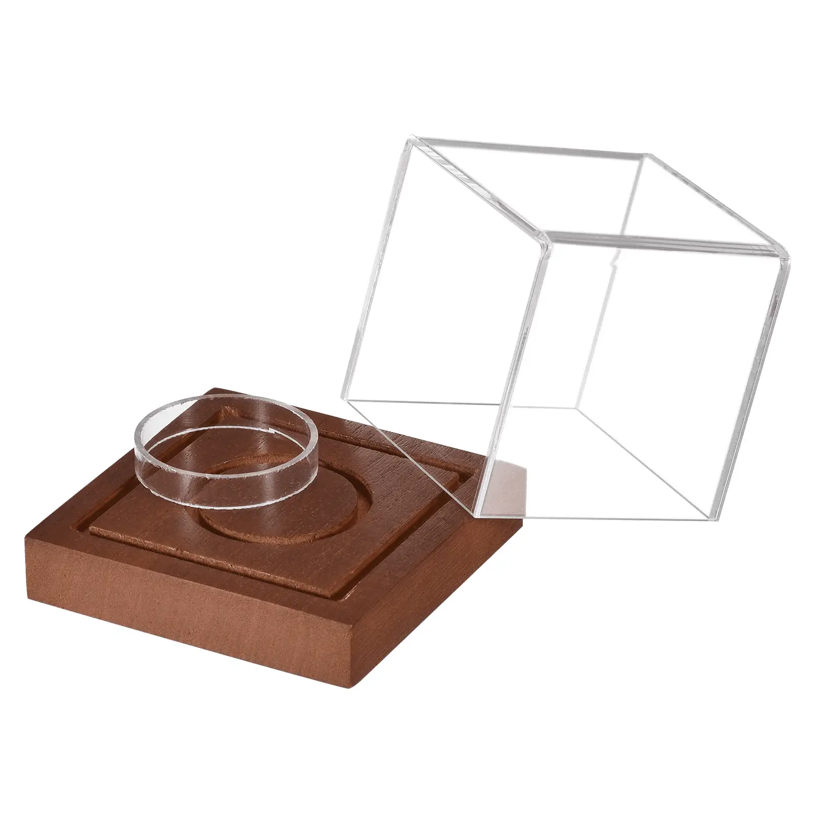 Baseball Display Case with Wooden Base, Acrylic Baseball Holders for Display Memorabilia Ball Pine Wood - Image 4