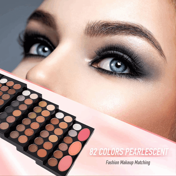 M 148 Colors Makeup Pallet,Professional Makeup Kit for Women Full Kit,All in One Makeup Sets for Women&Beginner,Include Eyeshadow,Lipstick,Eyeliner,Concealer,Makeup Brush(045 Set-Black) - Image 7