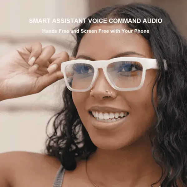 Oho Smart Glasses,Polarized Sunglasses with Bluetooth Speaker,Athletic/Outdoor UV Protection and Voice Control,Unisex(Mirror Blue Lens) - Image 4