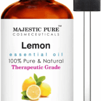 Lemon Essential Oil, Premium Grade, Pure and Natural, for Aromatherapy, Massage, Topical & Household Uses, 1 Fl Oz