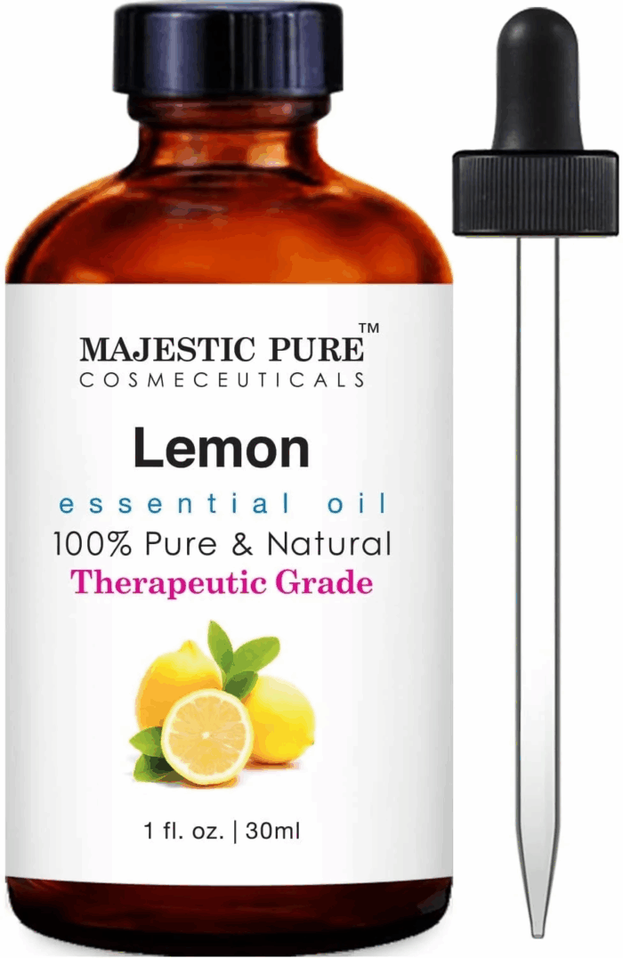 Lemon Essential Oil, Premium Grade, Pure and Natural, for Aromatherapy, Massage, Topical & Household Uses, 1 Fl Oz