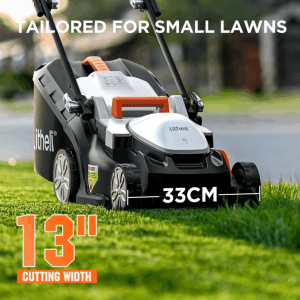 Cordless Lawn Mower 13 Inch, U20 Handy+ 20V Electric Lawn Mowers for Garden, Yard and Farm, 5 Heights Adjustment, Light Weight,4.0Ah Portable Battery Included - Image 2