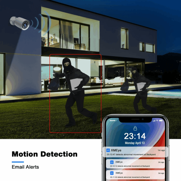 SC35 8CH Wired Security Camera System Outdoor with 3TB Hard Drive 8Pcs 1080P Bullet Surveillance Cameras HDMI Connector - Image 6