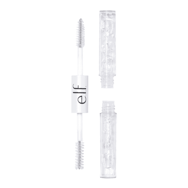 Clear Brow & Lash Mascara, Dual-Sided Brushable Clear Gel for Groomed Brows & Eyelashes, Long-Wear Conditioning Formula, Vegan & Cruelty-Free