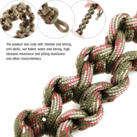 2 Pcs Reptile Vines for Climbing Bendable Jungle Vines Made of Handmade Umbrella Cord Weaving Rope Decor with 3 Suction Cup Accessories for Chameleon Crab Lizards Snakes Gecko Frog Hermit Crab - Image 4
