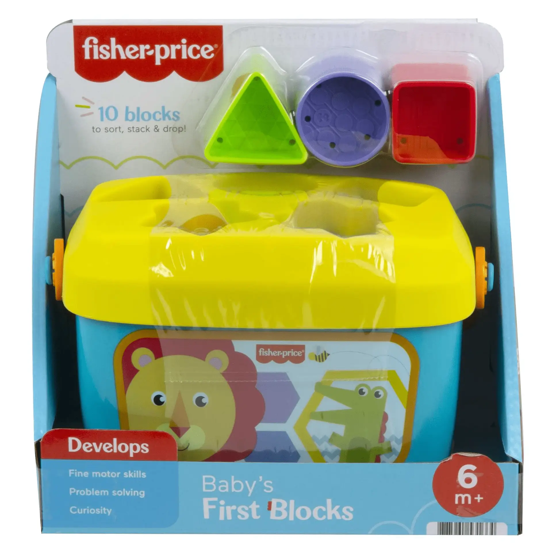 Baby’S First Blocks Shape Sorting Toy with Storage Bucket, 12 Pieces - Image 6