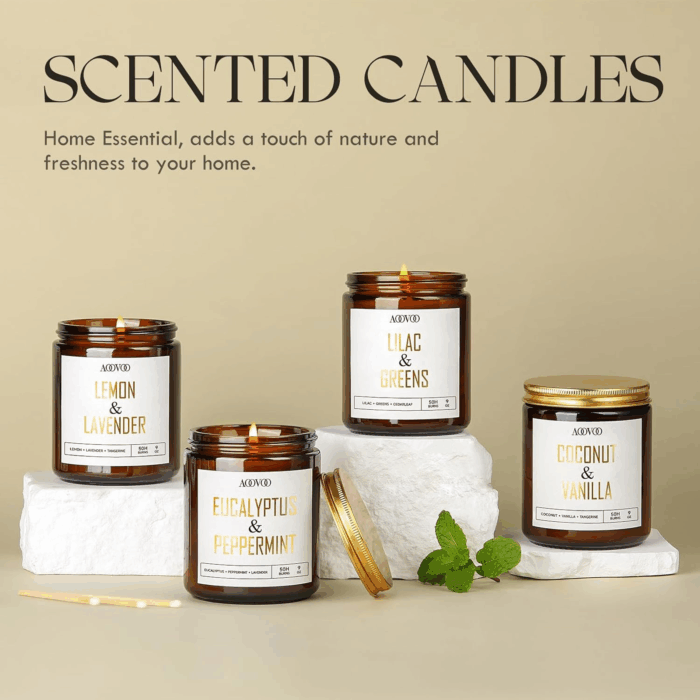 Coconut Vanilla Candles - Vanilla Candle, Scented Candles, Soy Candles, Aromatherapy Candle, Soy Wax Candle, Candle for Home Scented, 9Oz - Image 6