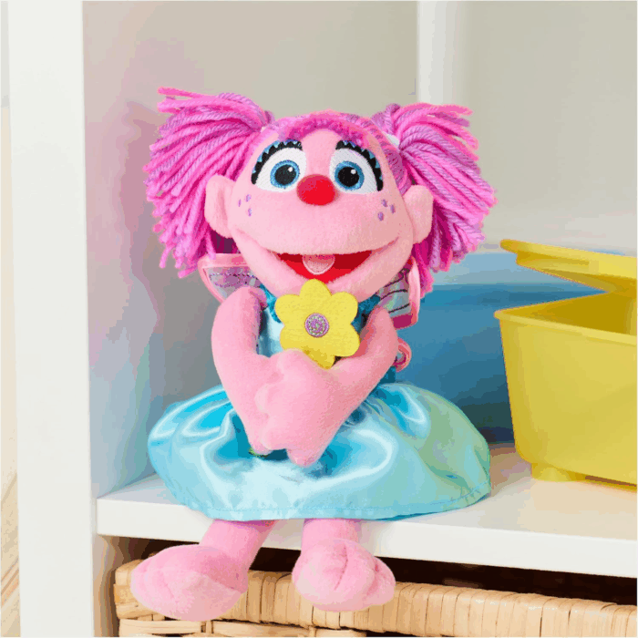 Sesame Street Official Abby Cadabby Muppet Plush, Premium Plush Toy for Ages 1 & Up, Pink/Blue, 11” - Image 2