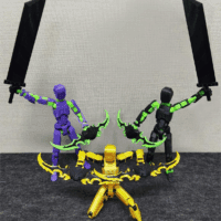 T13 (Assembly Completed) 3D Printed Action Figure,Dummy 13 Robot Action Figure, T13 Collectible Action Figure Articulated, for Collectors Desktop Decorations, Muñeco De Acción (Black Green) - Image 7