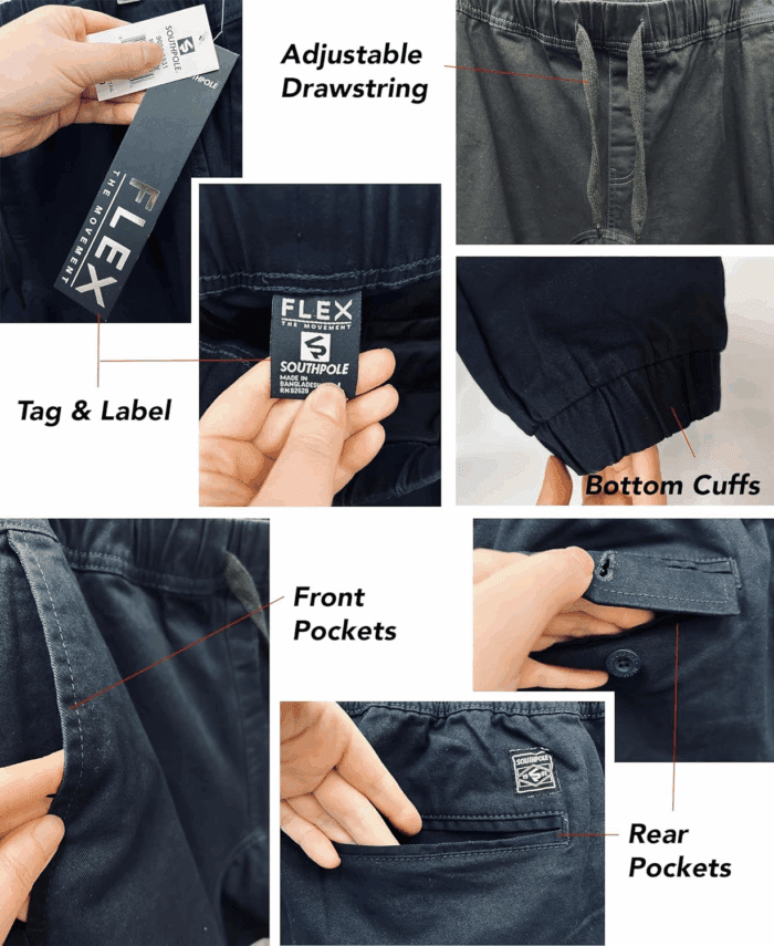 Men'S Basic Stretch Twill Jogger Pants-Reg and Big & Tall Sizes - Image 4