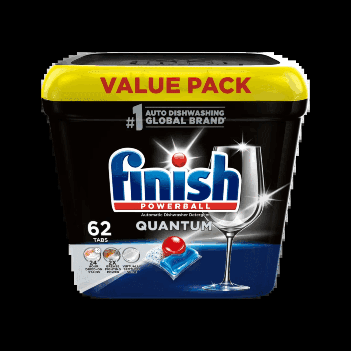 Quantum Dishwasher Pods, No Pre-Rinse Dishwasher Detergent Soap Tabs, 62 Count - Image 2
