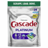 Platinum Dishwasher Pods, Action Pacs Dishwasher Detergent Tabs, Fresh, 26 Count - Image 10