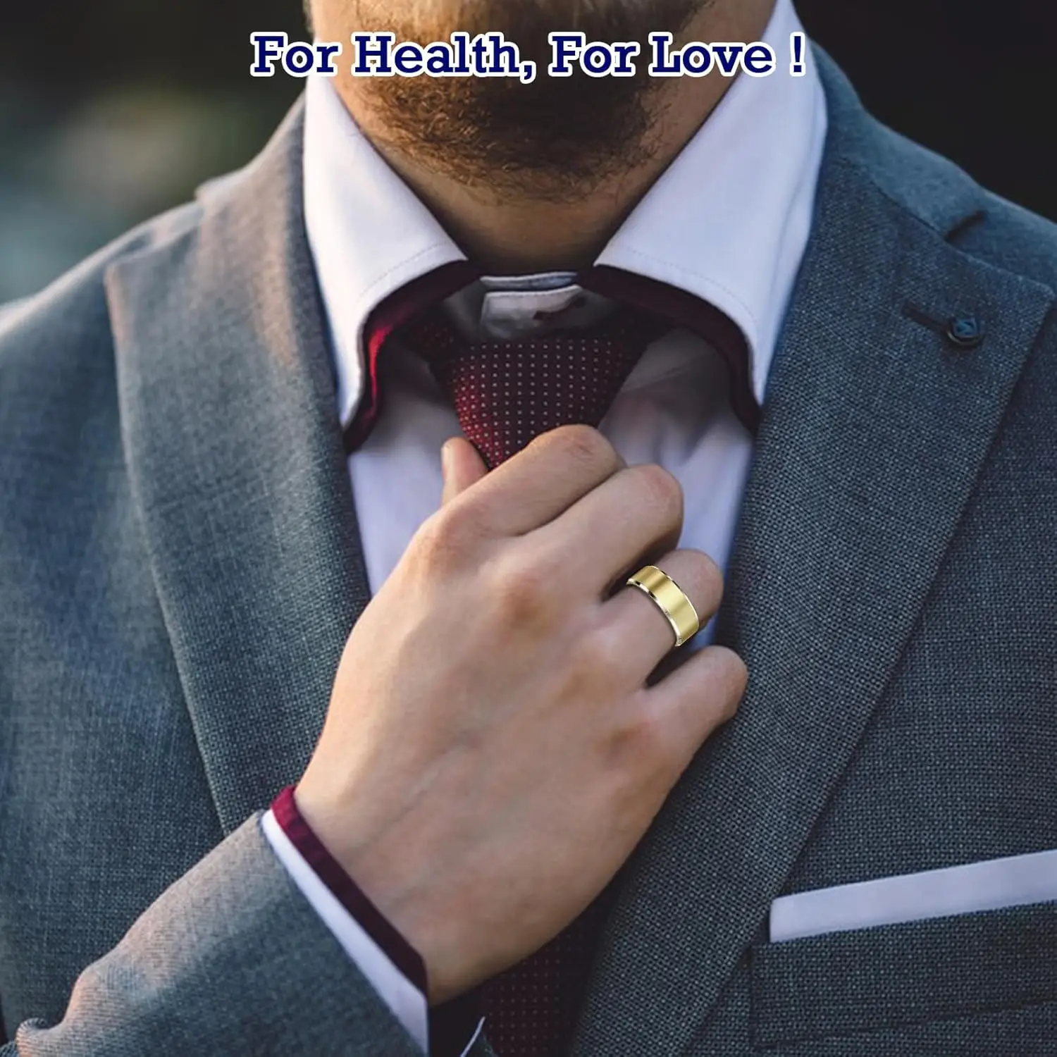 Smart Ring Health Tracker, Sleep Tracker Ring with Heart Rate, Waterproof Fitness Ring for Activity Monitoring/Steps/Distance/Calories,Air Gestures,Up to 7-Day Battery,For Ios Android (Light Gold,#12) - Image 6