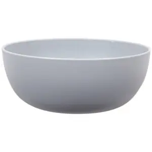 - Gray round Plastic Cereal Bowl, 38-Ounce