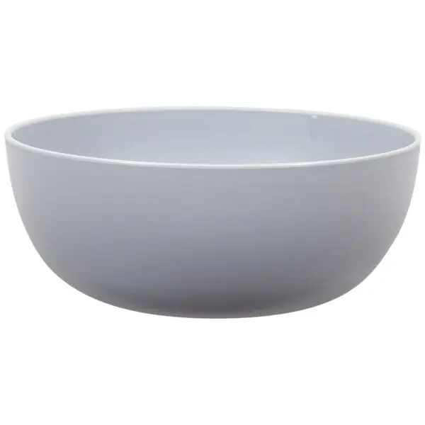 - Gray round Plastic Cereal Bowl, 38-Ounce