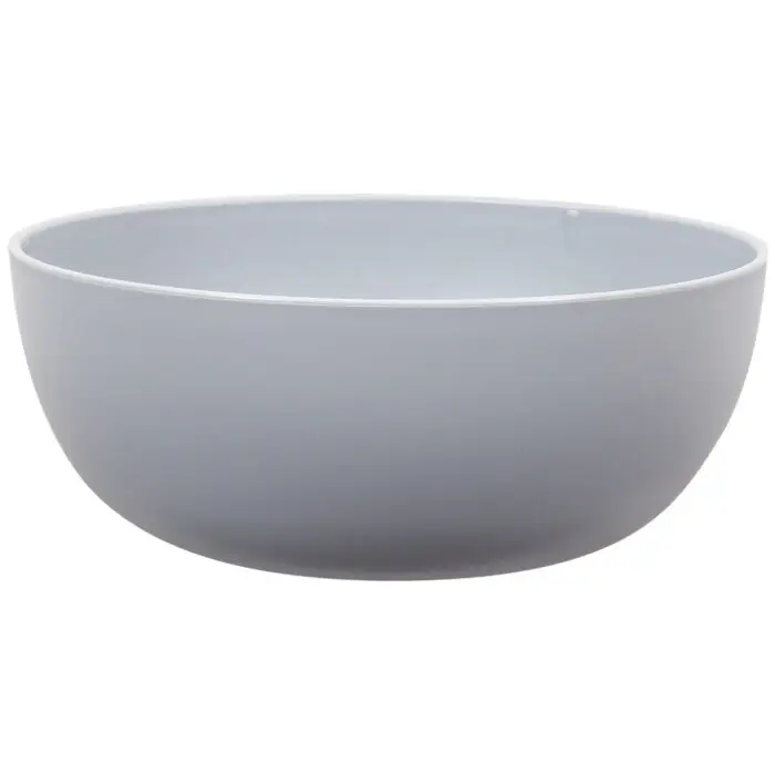 - Gray round Plastic Cereal Bowl, 38-Ounce