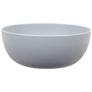 - Gray round Plastic Cereal Bowl, 38-Ounce