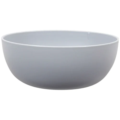 - Gray round Plastic Cereal Bowl, 38-Ounce