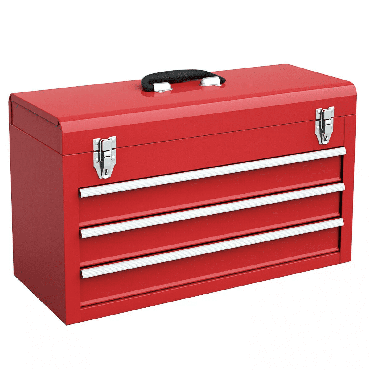 Costway Portable Tool Chest Box Storage Cabinet Garage Mechanic Organizer 3 Drawers Black/Red/Blue - Image 12