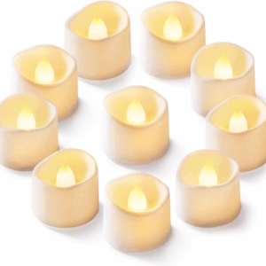 12Pcs Flickering Flameless Candle Battery Operated, 200+Hours Fake Electric LED Tea Lights for Votive, Centerpiece Table Decorations, Wedding, Aniversary, Halloween, Christmas