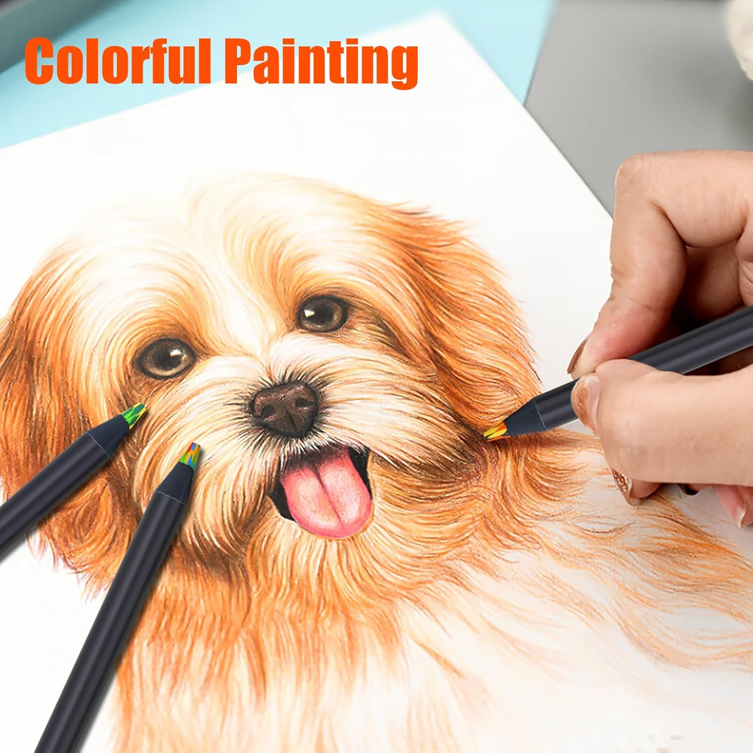 Stocking Stuffers for Kids, Art Supplies Teen Girl Boys Gifts Trendy Stuff 12 Colored Rainbow Pencils, Valentines for Kids Adults, Birthday Party Favors Arts and Crafts Easter Basket for 8-12 Year Old - Image 7