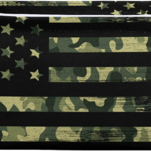 July Fourth Basket, American Flag with Camouflage Grunge Large Foldable Fabric Collapsible Storage Bins Organizer Bag for Storage Independence Day Storage