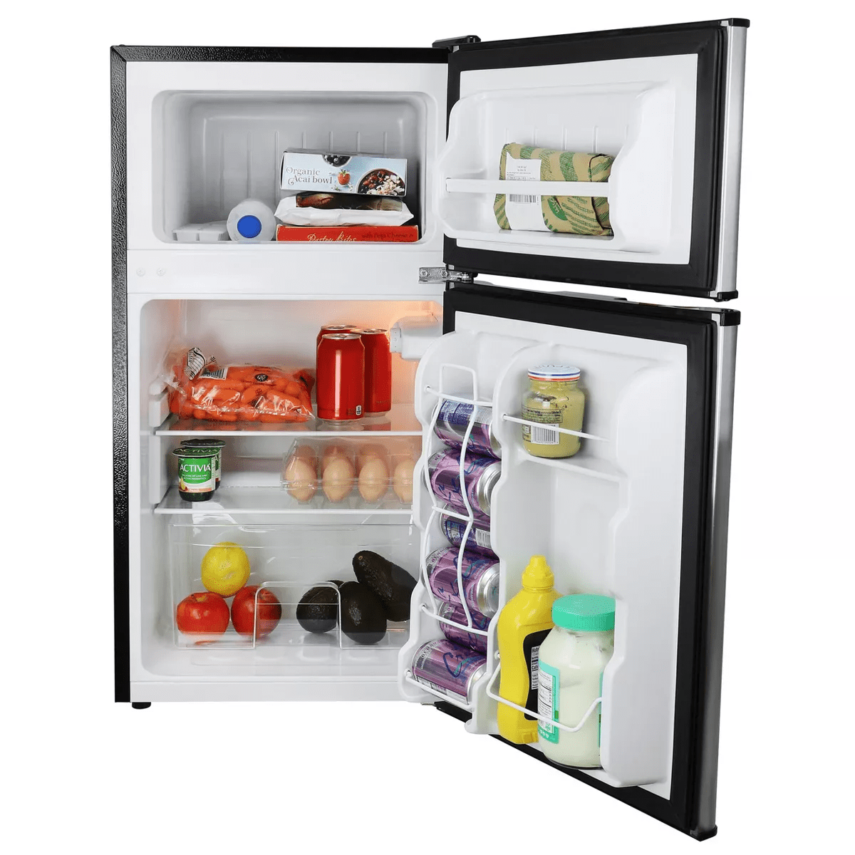 Megachef 3.2 Cubic Feet 2 Door Refrigerator/Freezer in Stainless Steel - Image 7