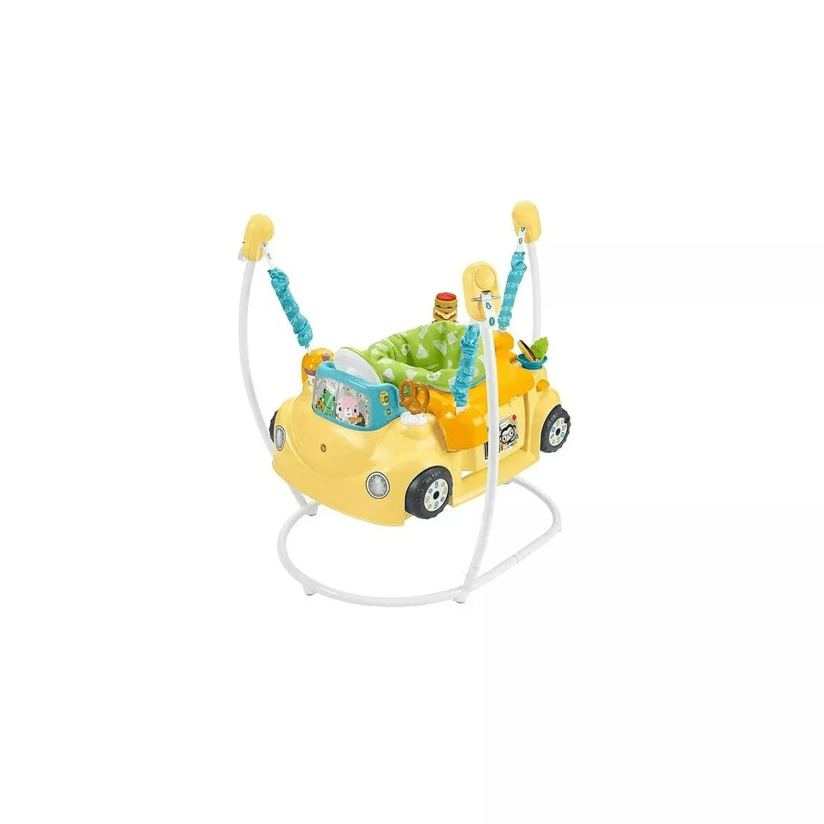 Fisher-Price Baby to Toddler Learning Toy 2-In-1 Servin’ up Fun Jumperoo Activity Center with and Shape Sorting Puzzle Play - Image 9