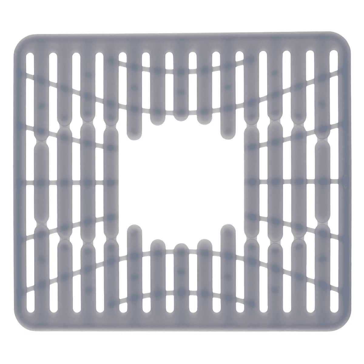 OXO 11.3" X 12.8" Silicone Sink Mat Gray: Kitchen Sink Protector & Dish Drying Mat, Machine Washable - Image 2