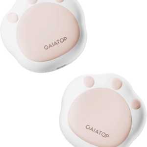 Hand Warmers Rechargeable, 2 Pack Cute Cat Paw Design 3 Levels Magnetic Electric Pocket Heater, Reusable Portable Hot Hands Gifts for Women Men Cat Lover