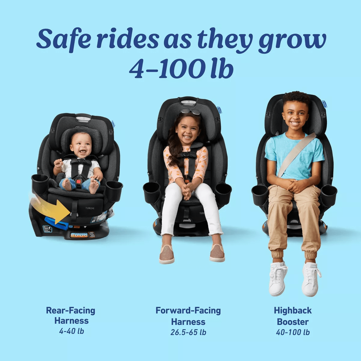 Graco Turn2Me 3-In-1 Rotating Convertible Car Seat - Image 8