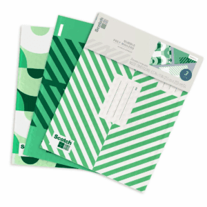 Scotch Poly Bubble Padded Mailer 3Pk Small Green
