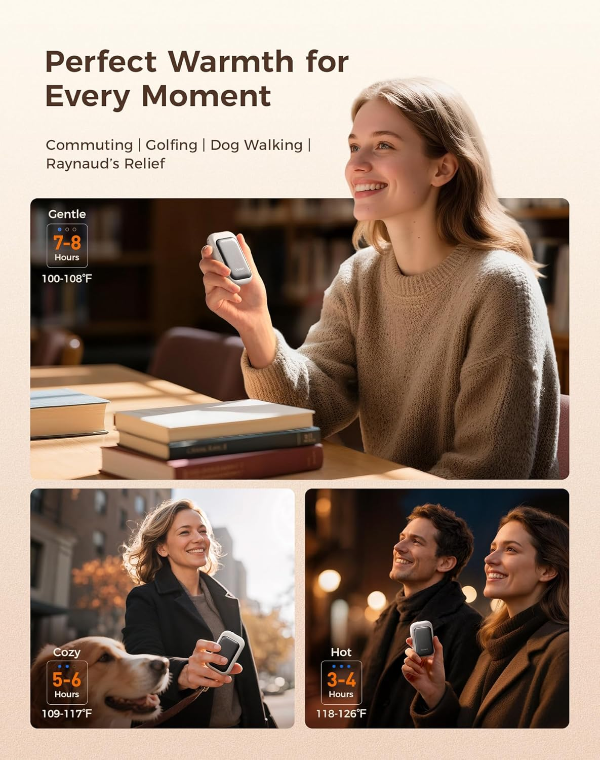 AI Magnetic Hand Warmers Rechargeable 2 Pack, 5000Mah Ultra-Thin Electric Glove Heater Handwarmer,Ul Certified, Men Women Gifts for Christmas,Birthday,Winter Essentials,Ut4 Young - Image 4