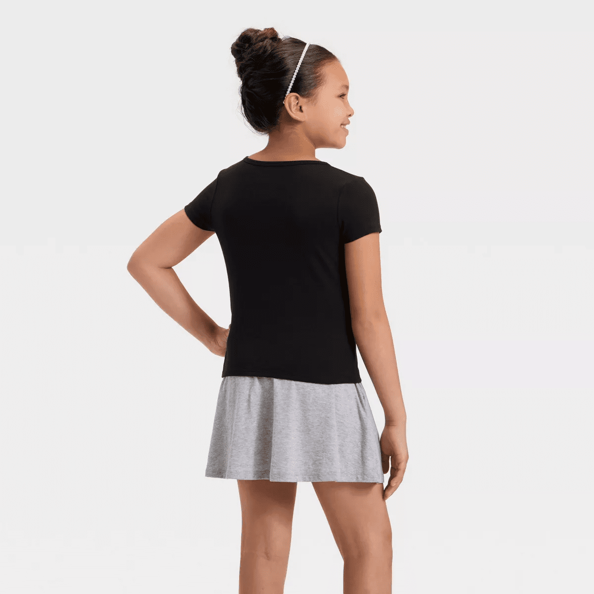 Girls' Short Sleeve Fitted Embellished T-Shirt - Cat & Jack - Image 3