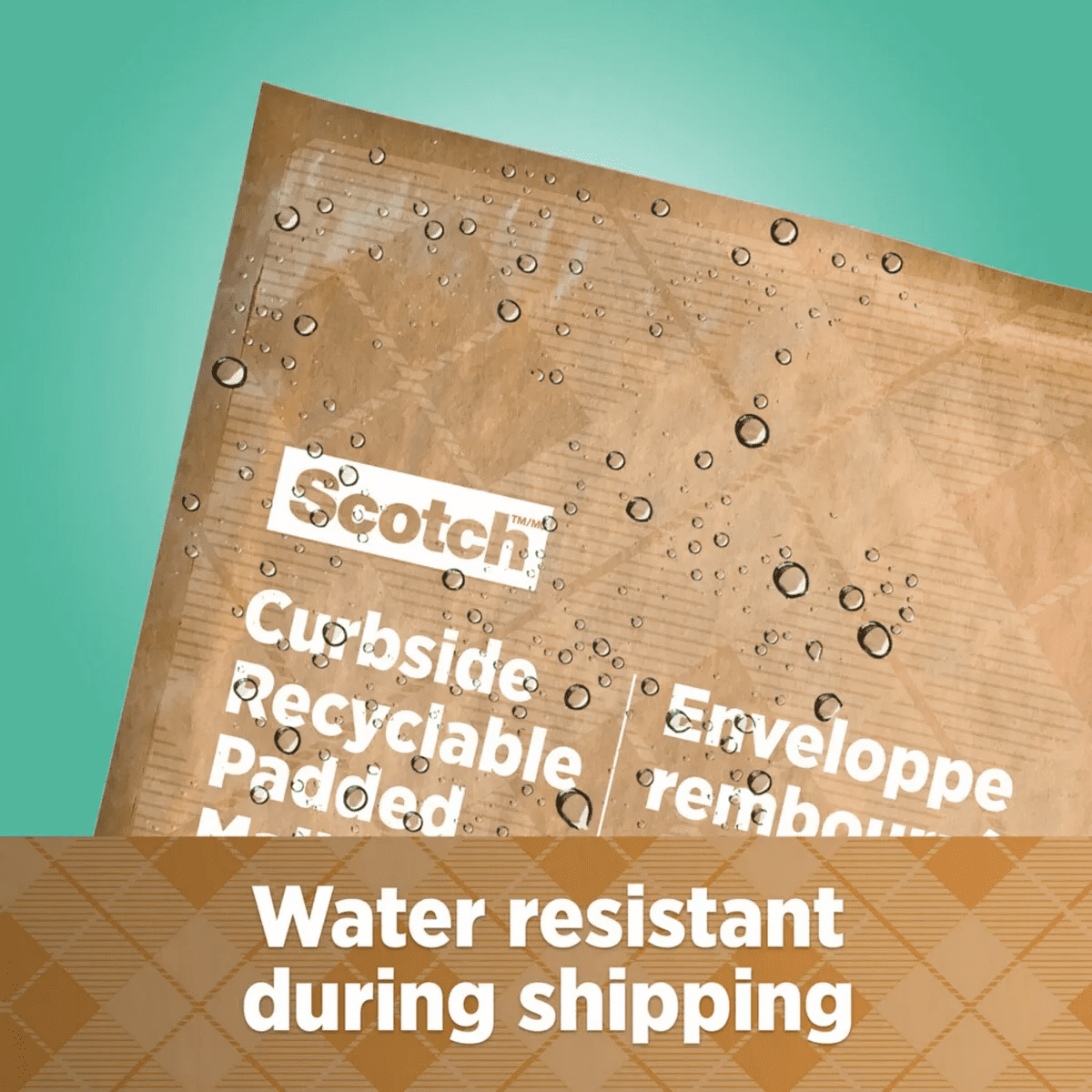 Scotch 5.5"X9"Curbside Recyclable Mailer Size 0 Brown: Self-Adhesive Padded Shipping Envelopes, Single Pack - Image 6