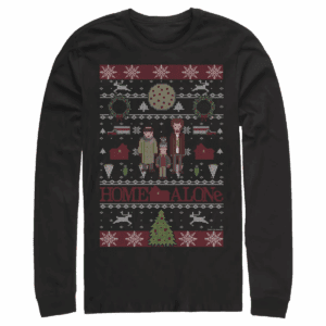 Men'S Home Alone Characters Ugly Sweater Long Sleeve Shirt