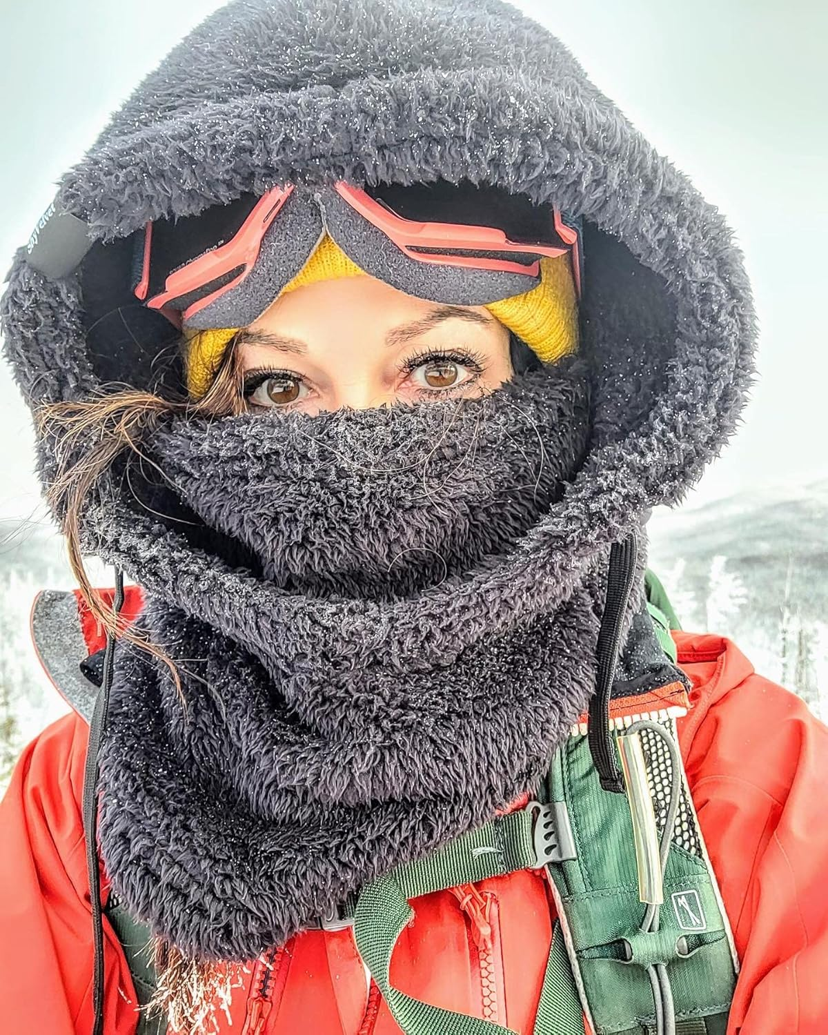 Balaclava Cold Weather Fleece Windproof Ski Mask Winter Breathable Thermal Face Mask Neck Warmer Scarf Helmet Hood - Image 5