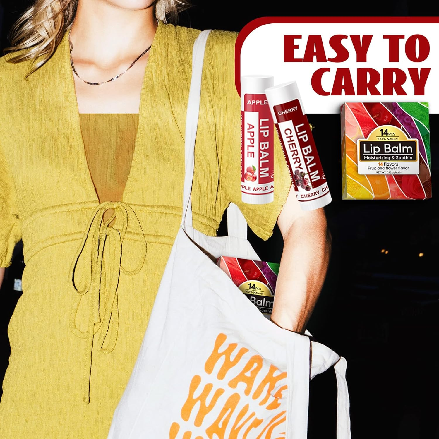 14 Pack Natural Lip Balm in Bulk with Vitamin E and Coconut Oil - Moisturizing, Soothing, and Repairing Dry and Chapped Lips Valentine'S Gift - 14 Flavors - Non-Gmo - with Greeting Card - Image 8