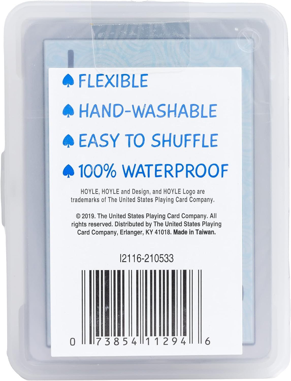 Waterproof Playing Cards, Clear Plastic Deck of Cards for Outdoor Card Games, Camping, Beach, Pool & Travel Games (1 Deck) - Image 2