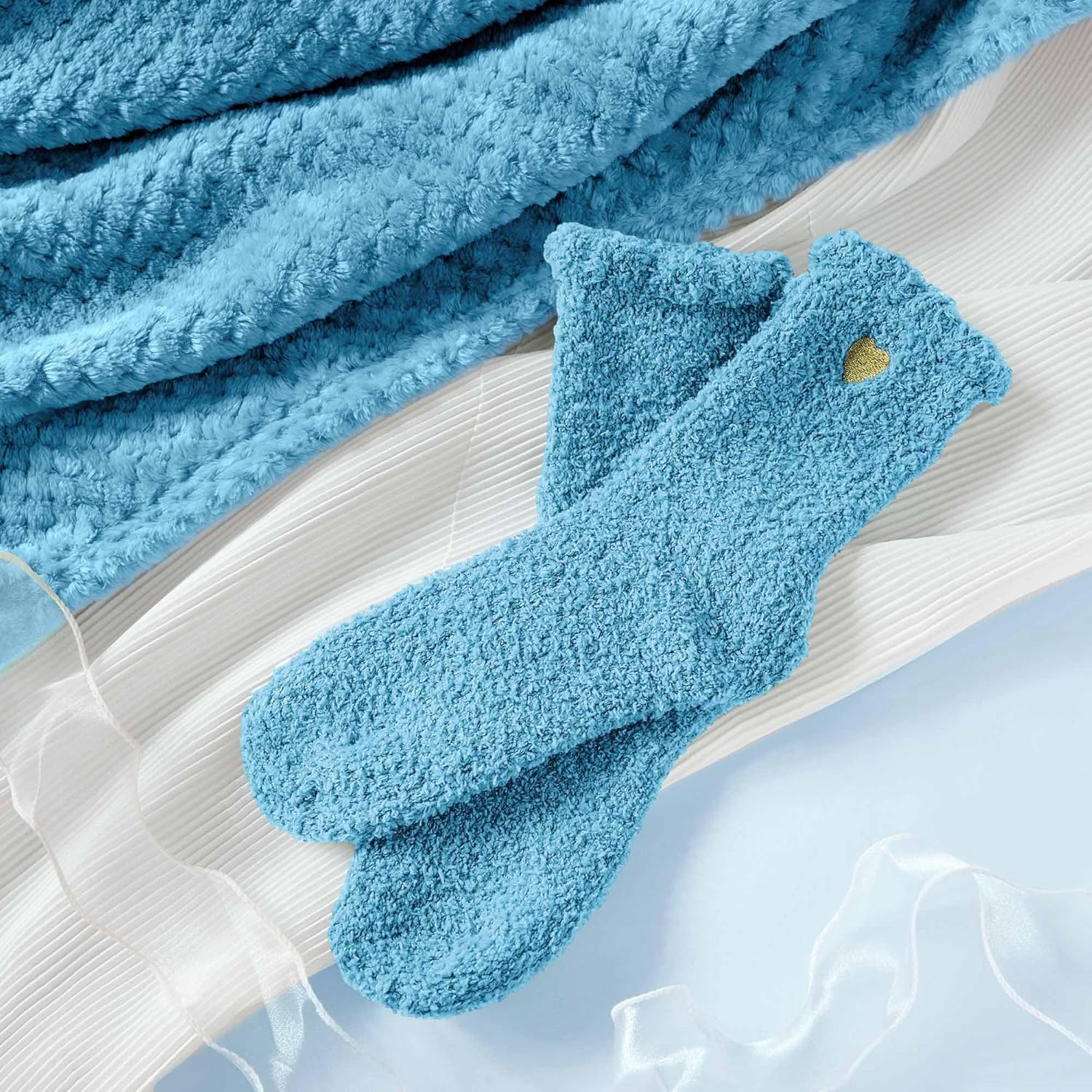 Self Care Get Well Soon Gifts for Women, Luxury Ocean Spa Gift Basket with Flannel Blanket - Unique Birthday Valentines Mother'S Day Christmas Gifts for Mom Wife Girlfriend Best Friend Sister Her - Image 6