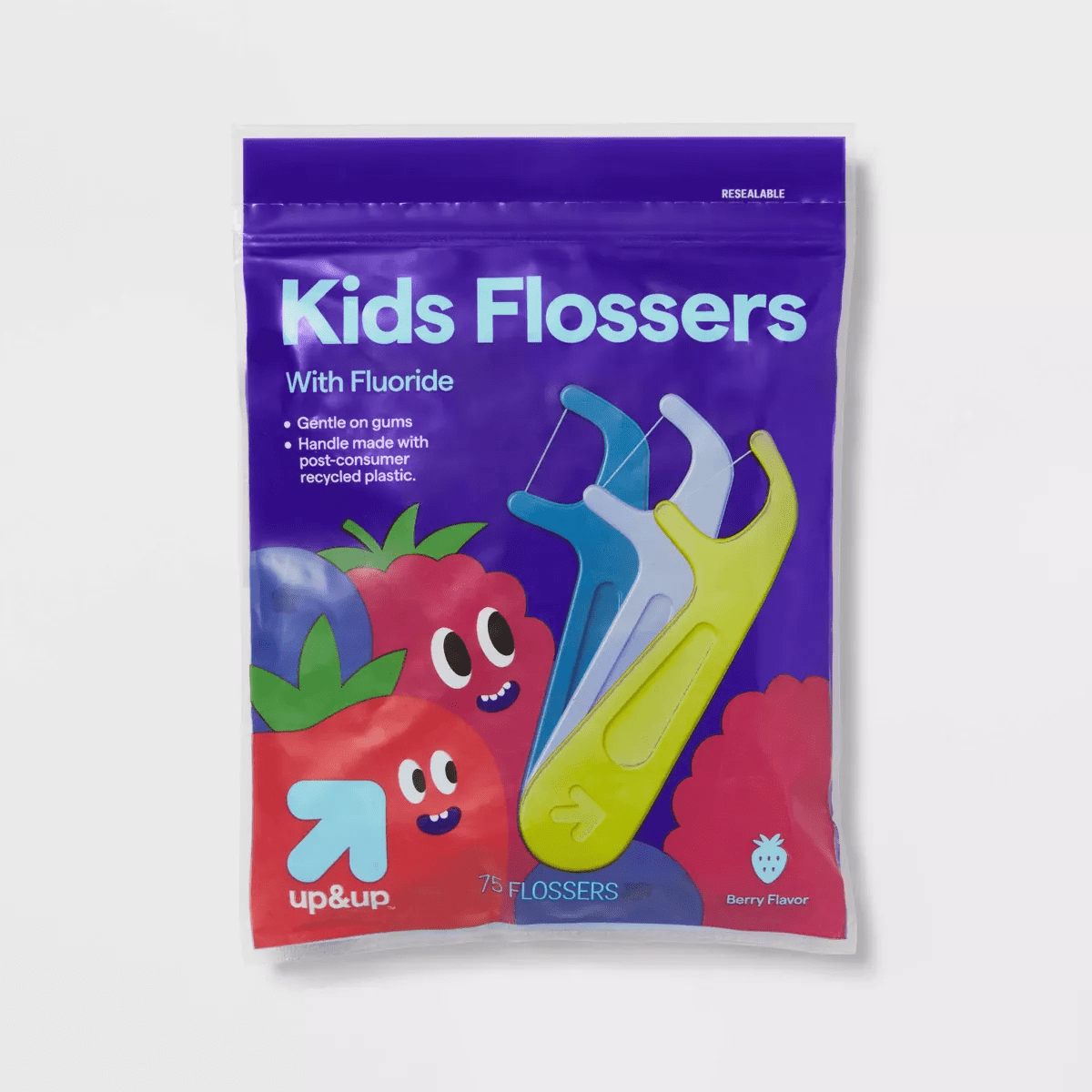 Flossers Kids' Berry - 75Ct - Up&Up™