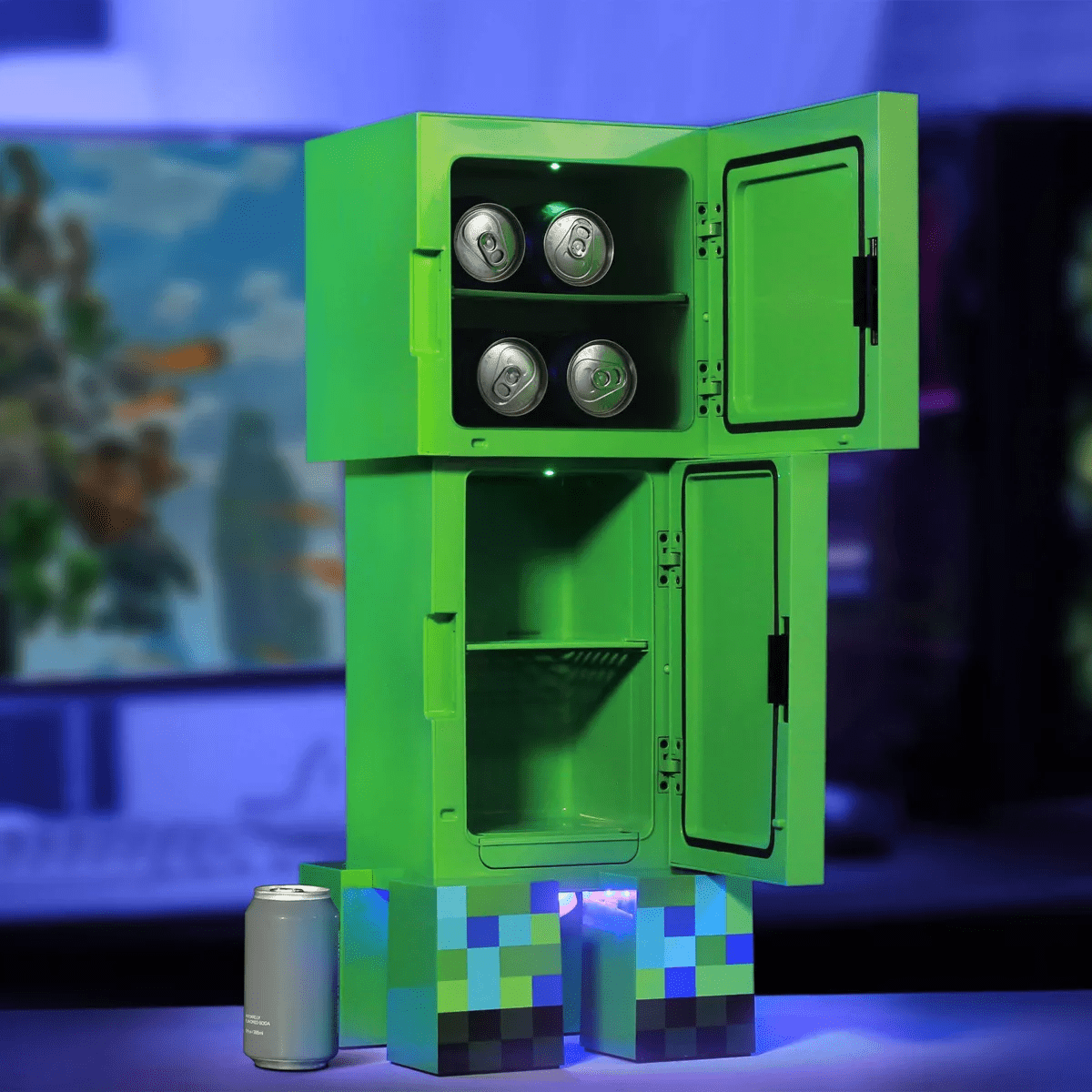 Minecraft Charged Creeper Figural Mini Fridge - Image 4