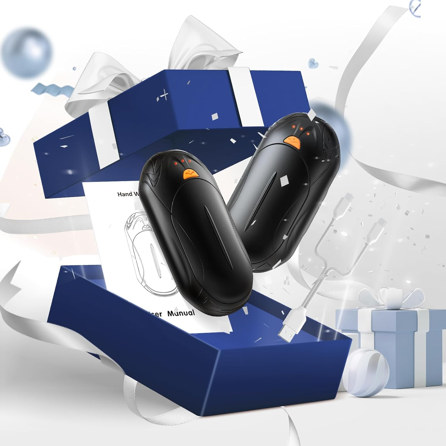 AI Hand Warmers Rechargeable 2 Pack, AI Smart Chips Electric Hand Warmers, 20Hrs Long Safe Heat, Portable Pocket Heater, Gifts for Christmas, Outdoor, Hunting, Golf, Camping Accessories - Image 6