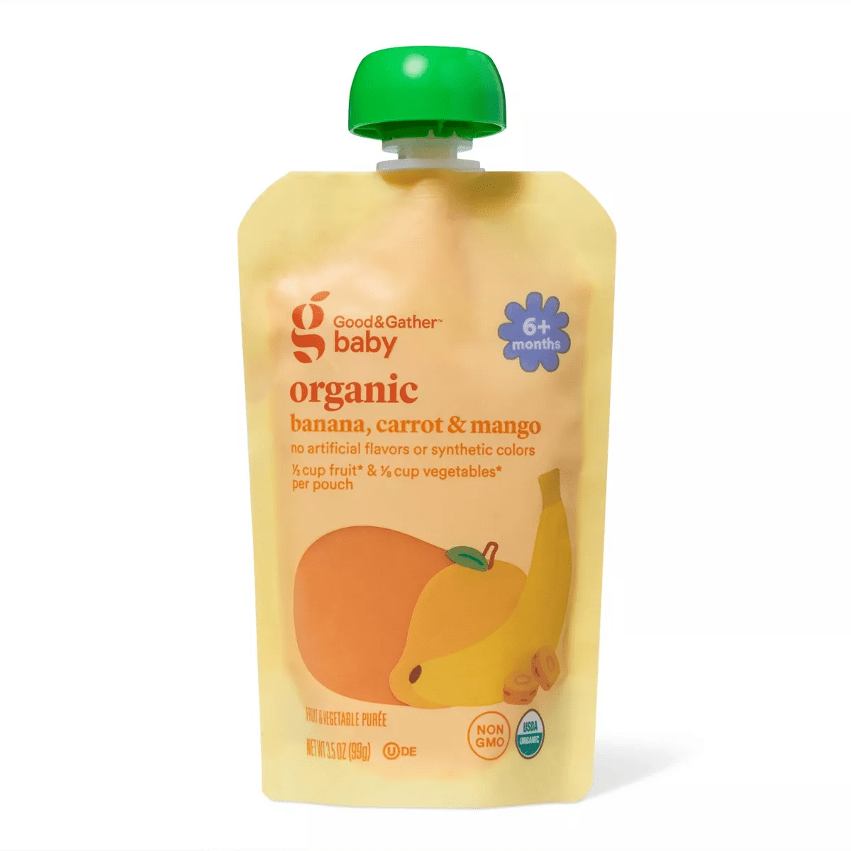 Organic Banana Carrot Mango Baby Food Pouch - 3.5Oz - Good & Gatherâ„¢