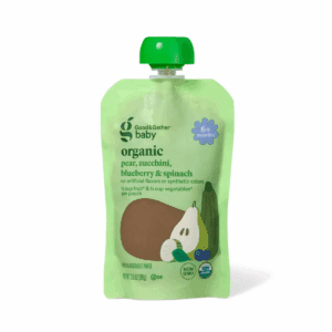 Organic Pear Zucchini Blueberry Spinach Baby Food Pouch - 3.5Oz - Good & Gather™